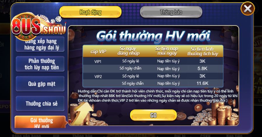 Hội viên mới của cổng game rinh thưởng hấp dẫn