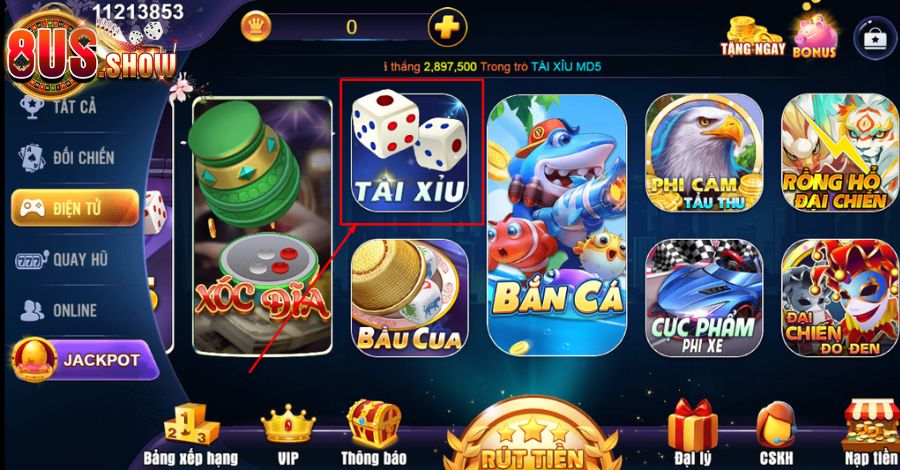 Giới thiệu đôi nét về game Tài Xỉu tại cổng game 8US