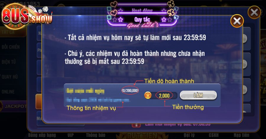 Hướng dẫn nhận thưởng tại “Điểm cược mỗi ngày”