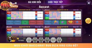 Mẹo chơi Baccarat 8US dựa vào cầu bệt